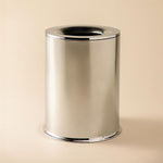Bathroom Bin Trash Can, 5l Capacity, Silver. Collection As+