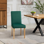 Set Of 2 Maiolo Velvet Dining Chairs | Green