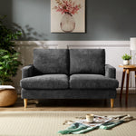 Newsome 2 Seat Fabric Sofa | Dark Grey