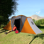 4-6 Man Large Camping Tent With 2 Bedroom And Living Area | Multi Colour