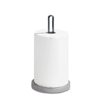 Recycled Kitchen Roll Holder - Dark Grey Kitchen Sink Organiser - Integrated Dishcloth Rail - Made in the UK