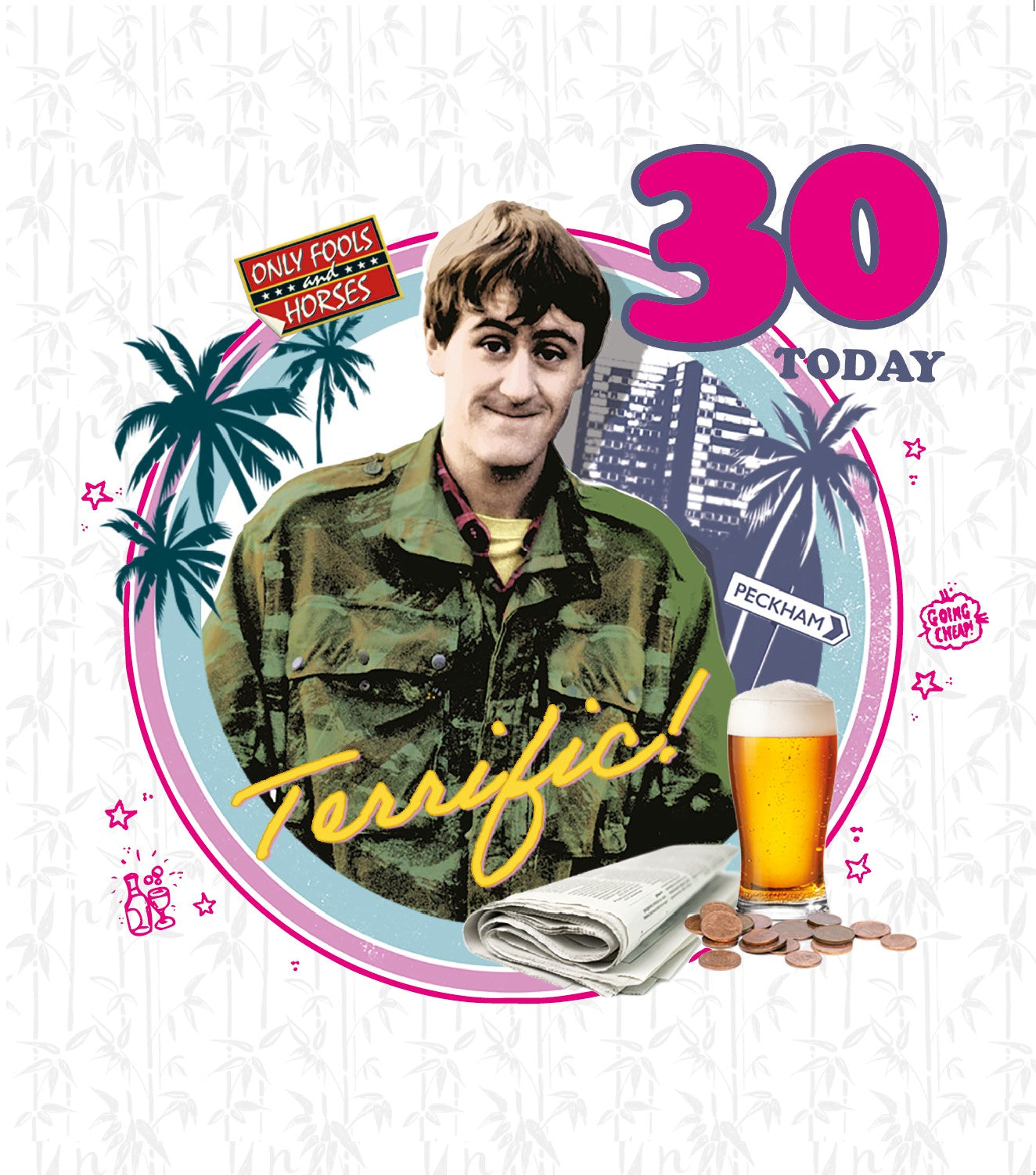 Only Fools And Horses Age 30 Birthday Card Official Product