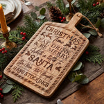 Mango Wood Christmas Serving Board, Letter To Santa