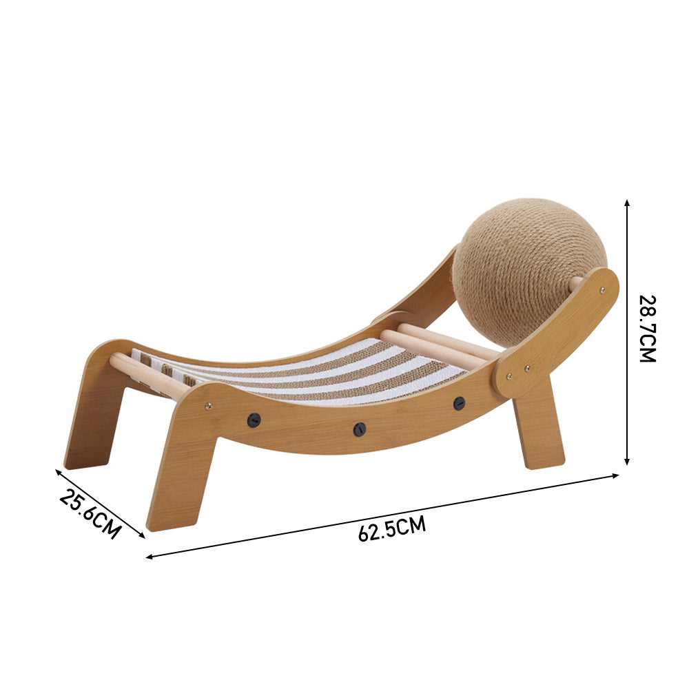 Cat Scratching Board With Sisal Ball Cat Lounge Chair