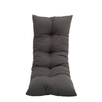 Comfortable Rectangular Tufted Bench Cushion Soft Seat Pad | Small | Dark Grey