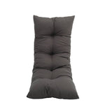 Comfortable Rectangular Tufted Bench Cushion Soft Seat Pad | Small | Dark Grey