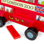 Wooden London Bus Pull Along Toy