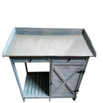 HYGRAD BUILT TO SURVIVE Potting Bench Table With Cabinet & 2 Drawers – Wooden Garden Work Station