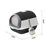 Detachable Fully Enclosed Cat Litter Box With Scoop