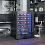 Freestanding Wine Cooler Fridge With Glass Door 20 Bottle