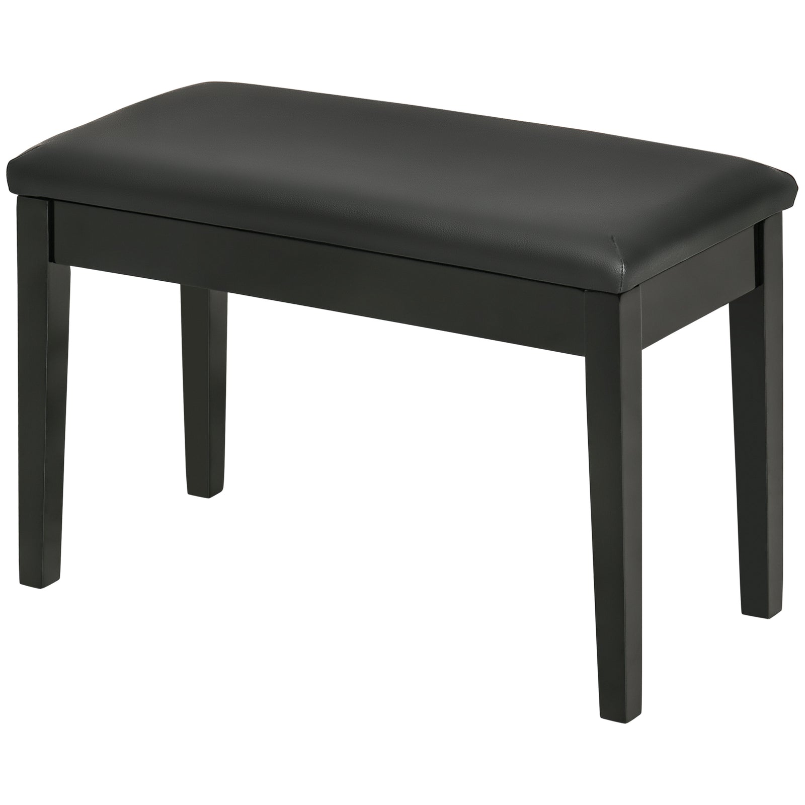Classic Piano Bench Stool, Pu Leather Padded Keyboard Seat