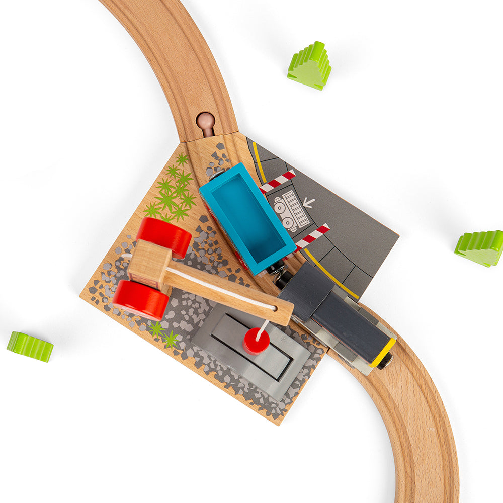 Railway Gravel Crane for Wooden Train Sets