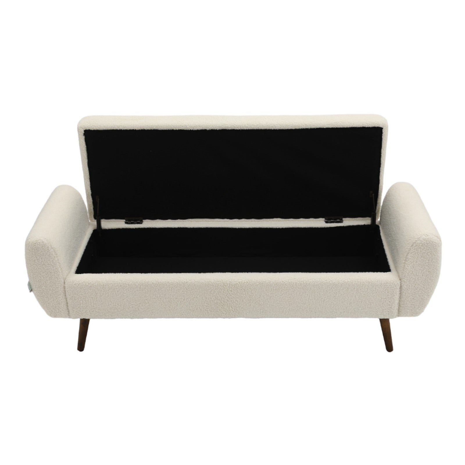 Breeins Teddy Fleece Upholstered Storage Bench