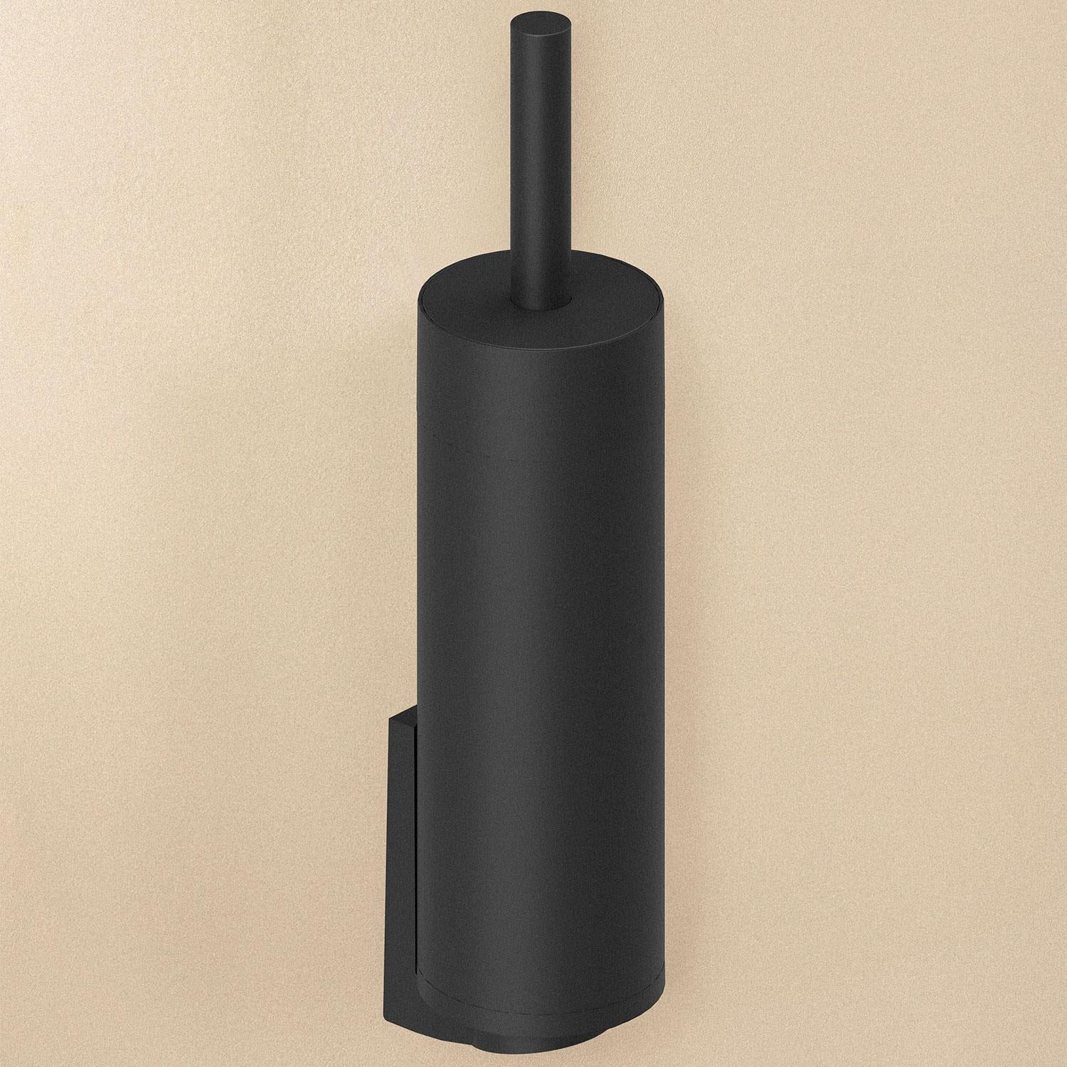 Toilet Brush, Black Matt, Freestanding Or Wall-mounted. Collection Bwc