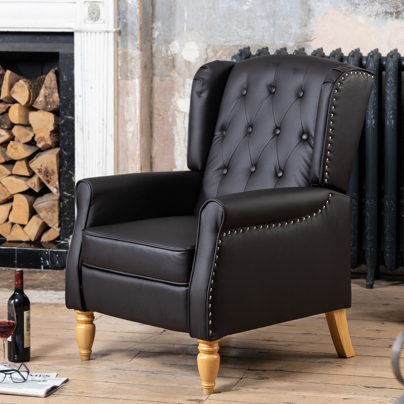 Galena Recliner Armchair | Brown