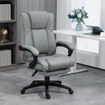 Pu Leather Office Chair W/ Foot Rest