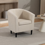 Beulah Fabric Accent Chair | Beige