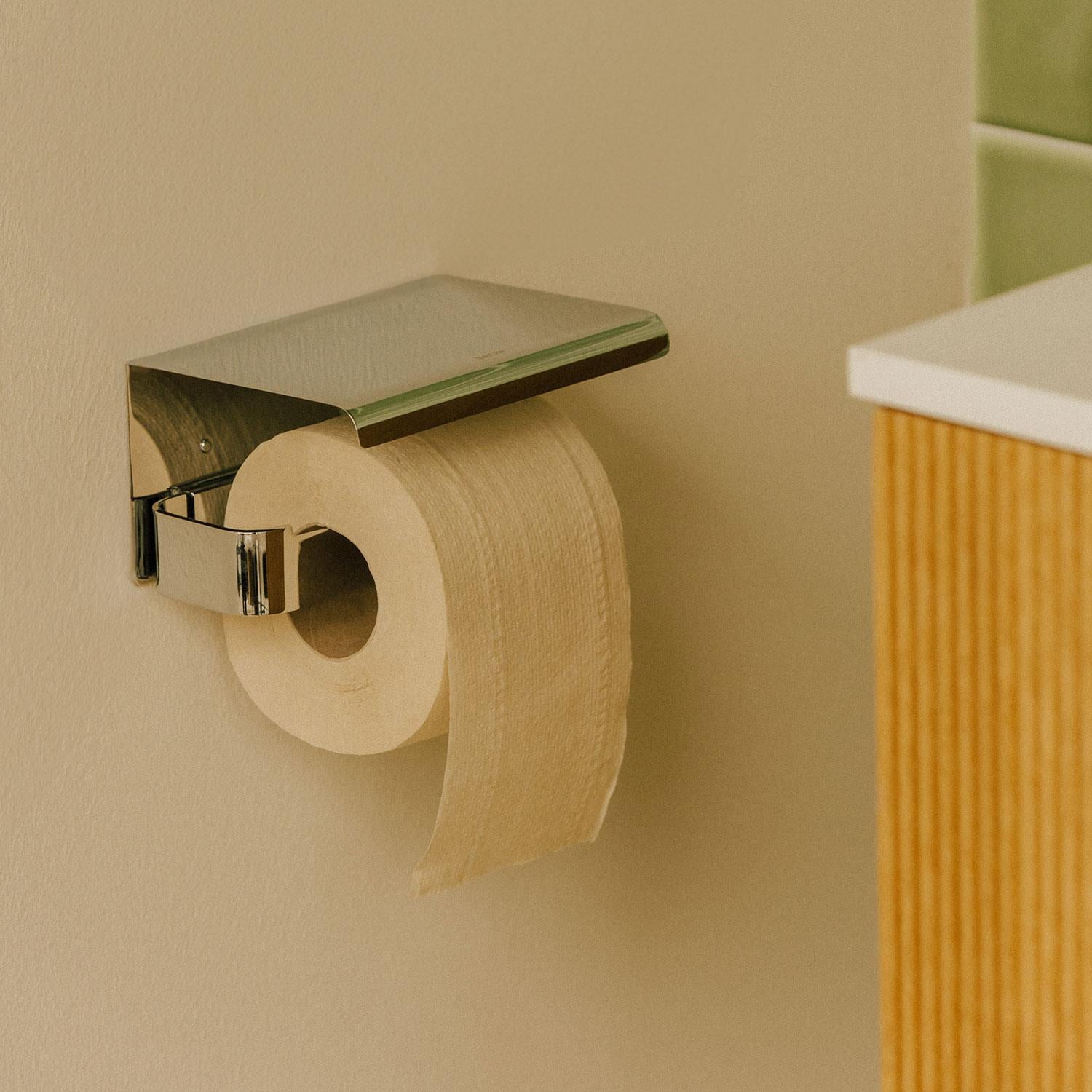 Paper Holder With Cover Chrome Lineb+