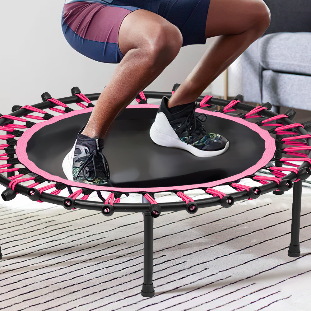 40in Bungee Cords Round Trampoline | Pink