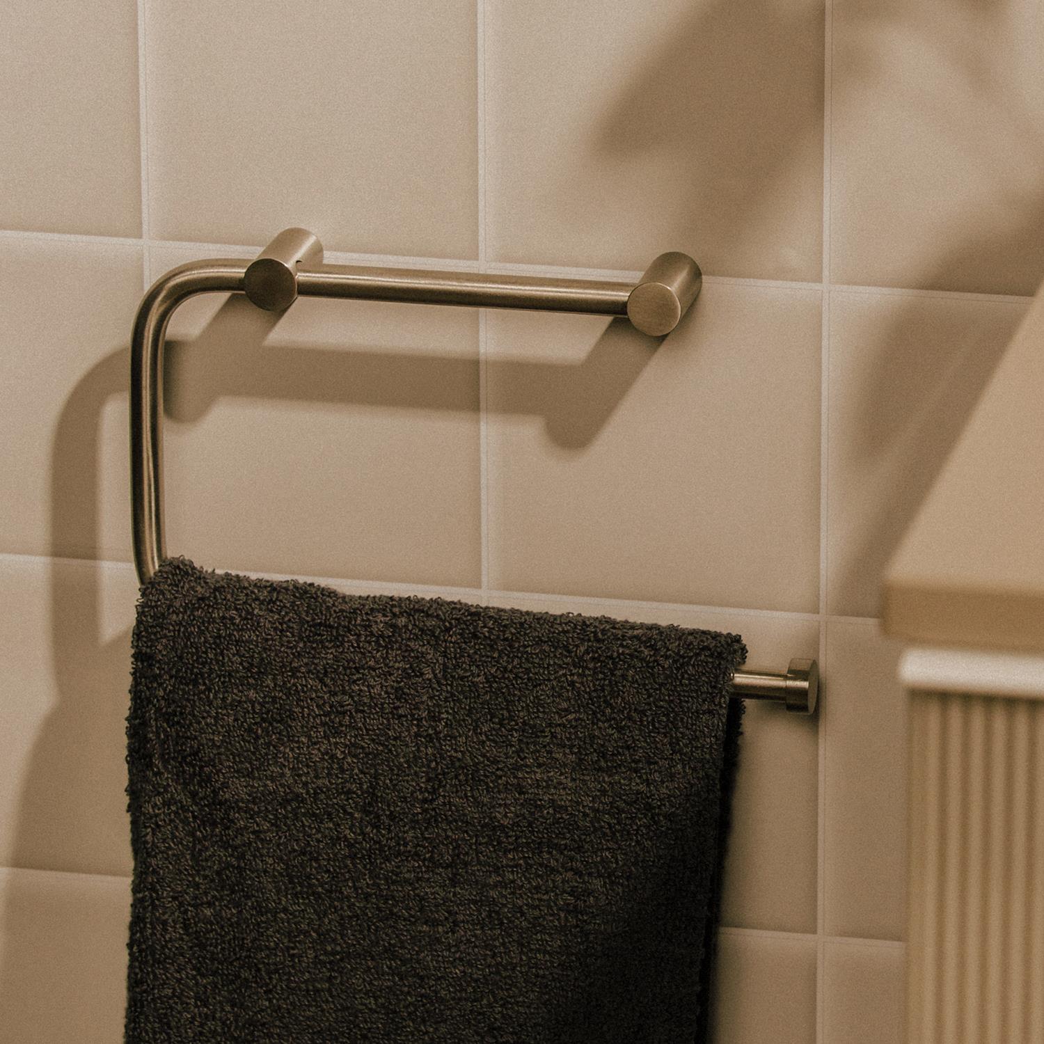 Towel Ring, Matt Stainless Steel, Wall-mounted, Collection Logic