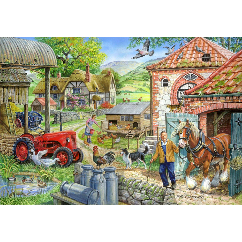 Manor Farm - 1000 Piece Jigsaw Puzzle For Adults