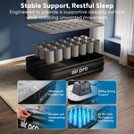 Inflatable Air Mattress With Soft Surface Built-in Electric Pump | Single | Black