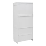 2-door Wardrobe With 3 Drawers & Hanging Rail | White