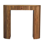 Solid Wood Soba Straight Console Table, 1 Drawer, Beige