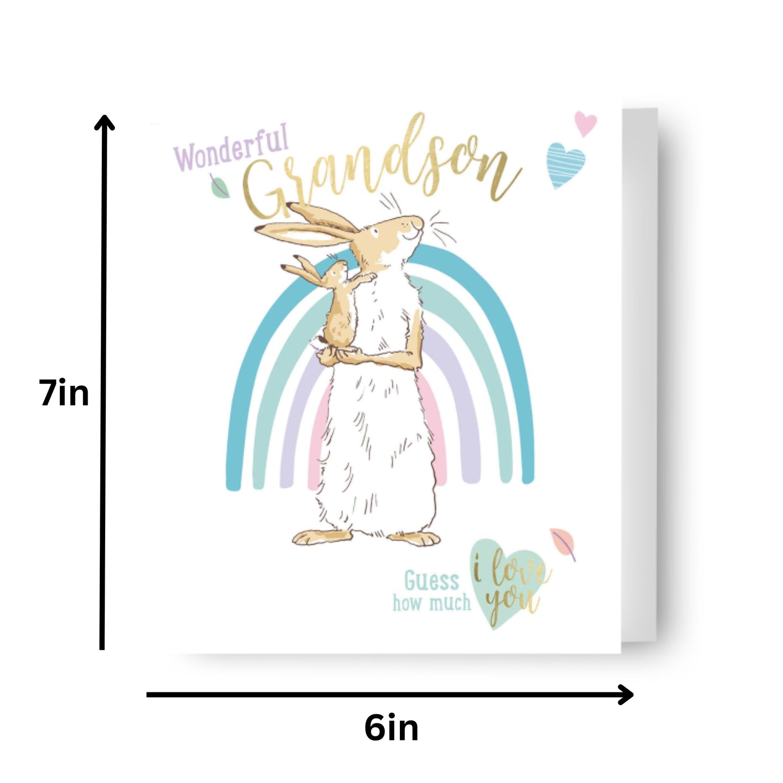 Guess How Much I Love You Grandson Birthday Card Official Product