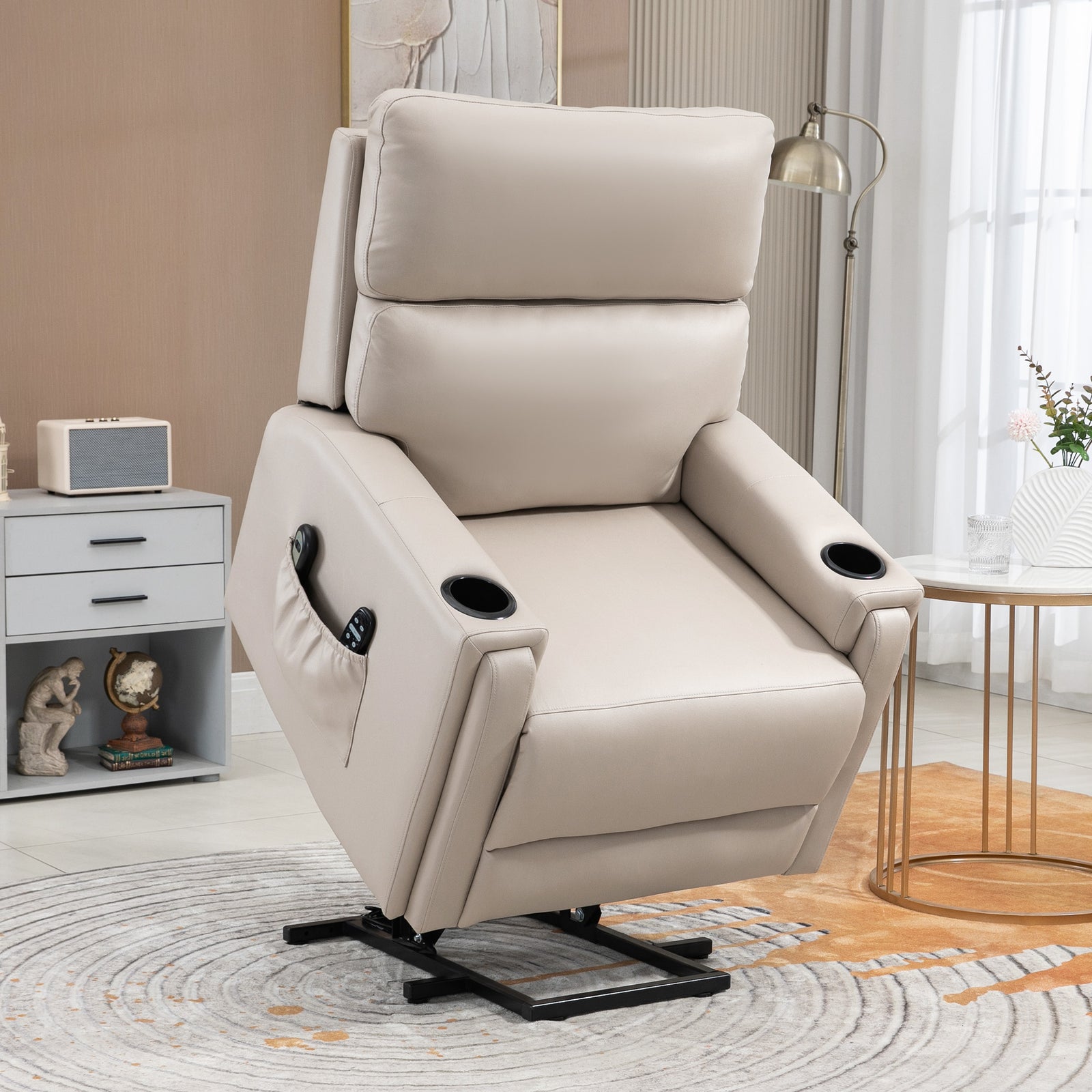 Lift Chair Recliner W/ Vibration Massage And Heat