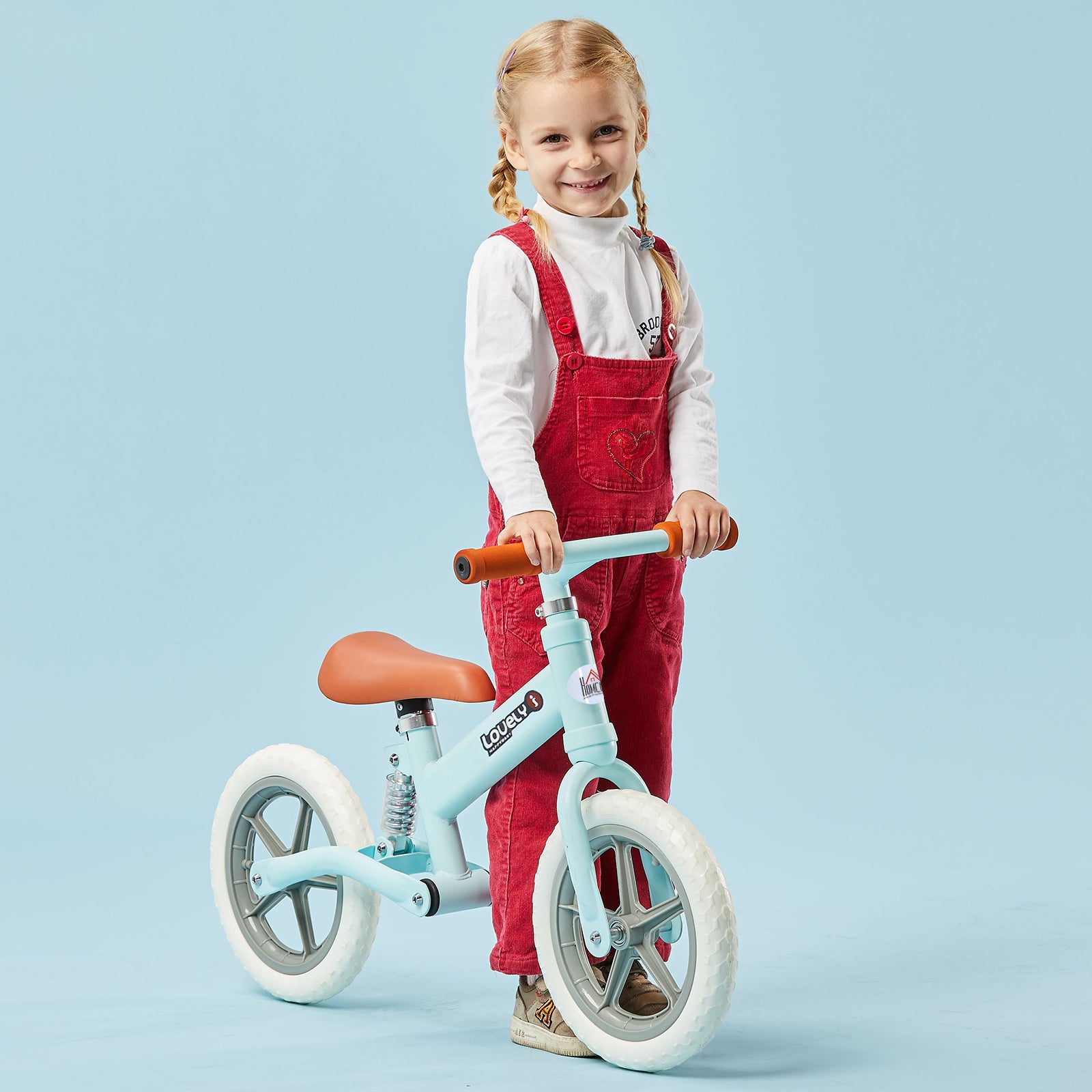 12" Kids Balance Bike W/eva Tire, Adjustable Seat | Blue