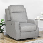 Electric Armchair Fabric Recliner W/ Usb Port | Grey