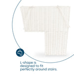 Stair Storage Basket - White