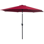 3m Patio Umbrella With Tilt And Crank | Red