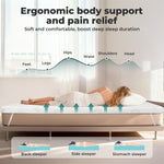 Lavio Mattress Topper Memory Foam Dual Layer Pressure Relief Washable
