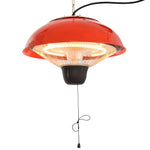 1500w Hanging Patio Heater, Red