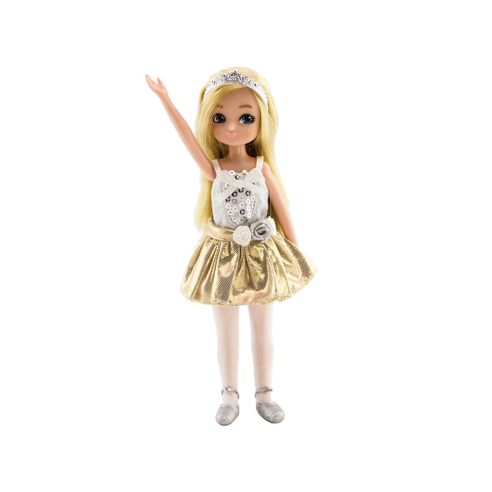 Bigjigs Toys Swan Lake Doll with Sparkly Outfit, 18cm Tall