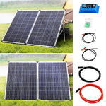 50-160W Portable Folding Solar Panel Kit | Large | Black