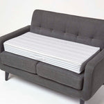 Cotton Orthopaedic Foam 2 Seater Booster Cushion | 50cm x 100cm | Grey & White