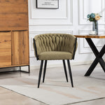 Aneta Fabric Accent Chairs - Set Of 2 | Sage Green