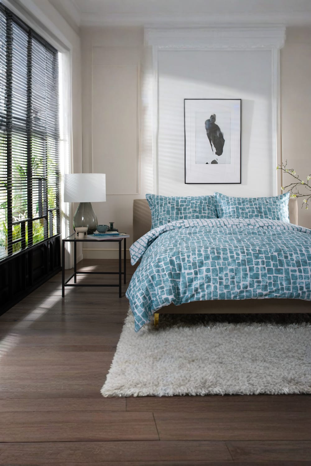 Tulle Extrasoft 100% Cotton Duvet Cover Set – Soft & Breathable Bedding | King | Duck Egg