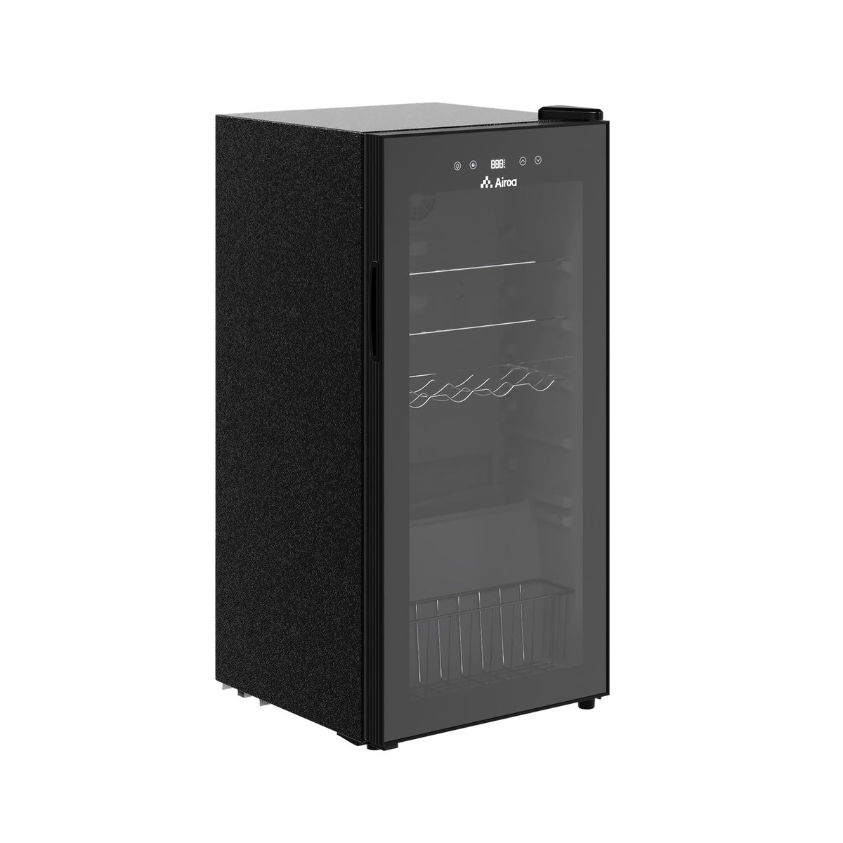 Airoa 92l Freestanding Under Counter Fridge Beverage Cooler With Glass Door