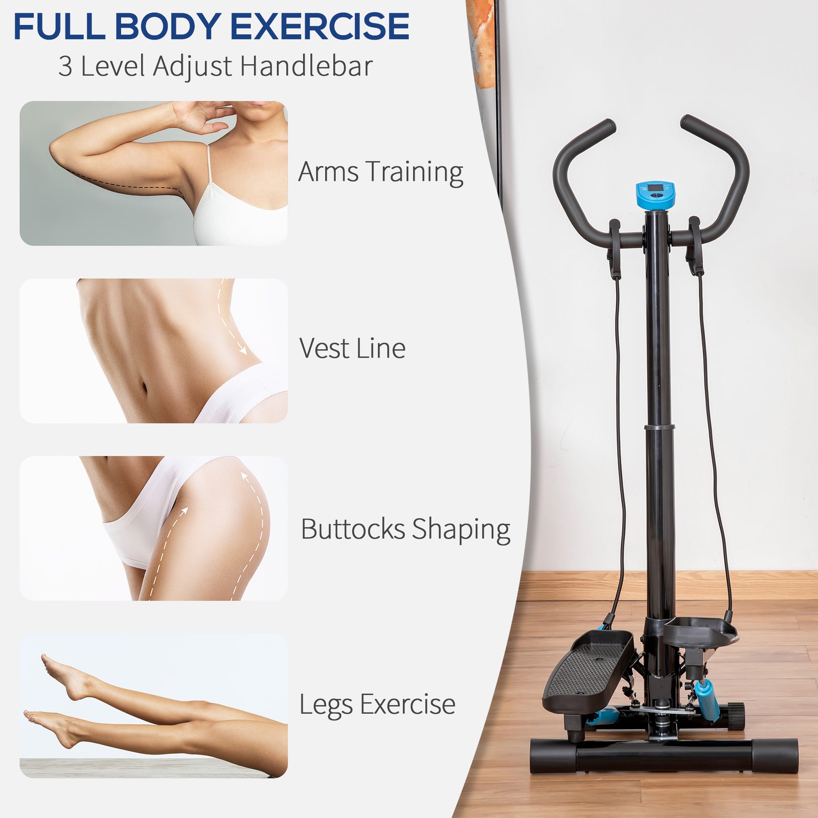 Adjustable Twist Stepper Step Machine | Blue