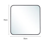 70x70cm Modern Square Wall Mirror With Aluminium Alloy Frame