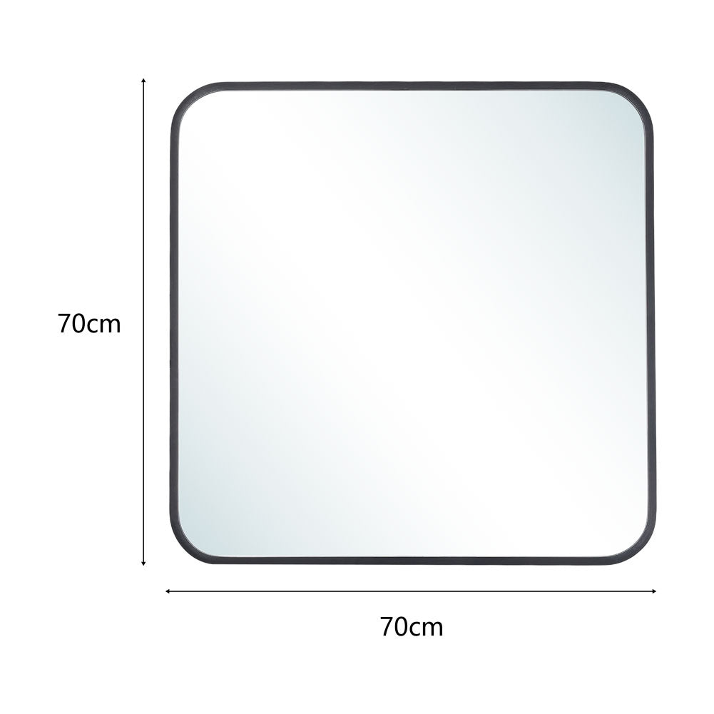 70x70cm Modern Square Wall Mirror With Aluminium Alloy Frame