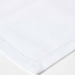 Plain Cotton Fabric 4 Napkins Set | 45cm x 45cm | White
