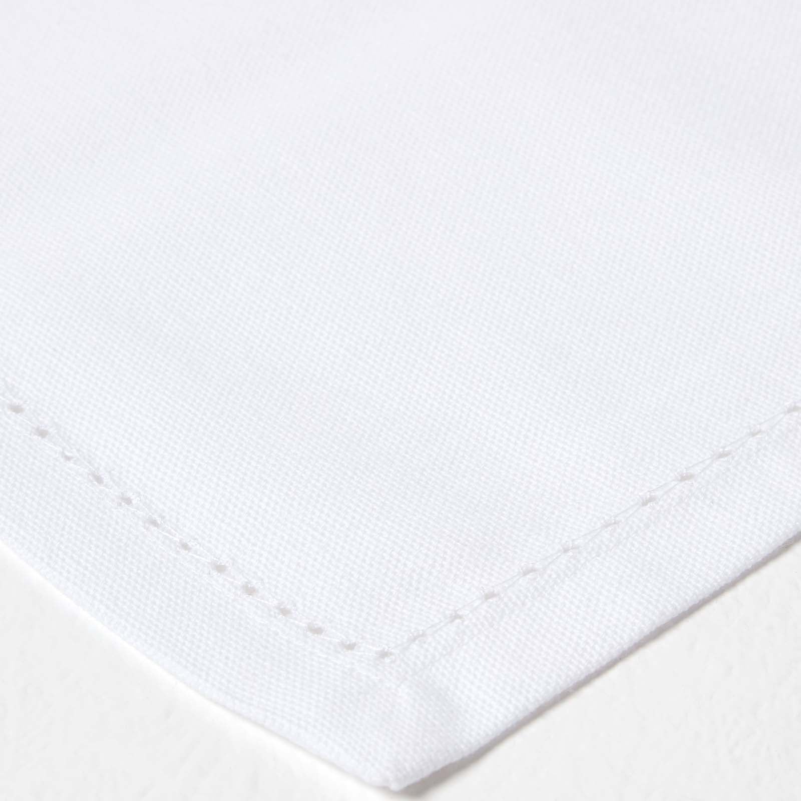 Plain Cotton Fabric 4 Napkins Set | 45cm x 45cm | White