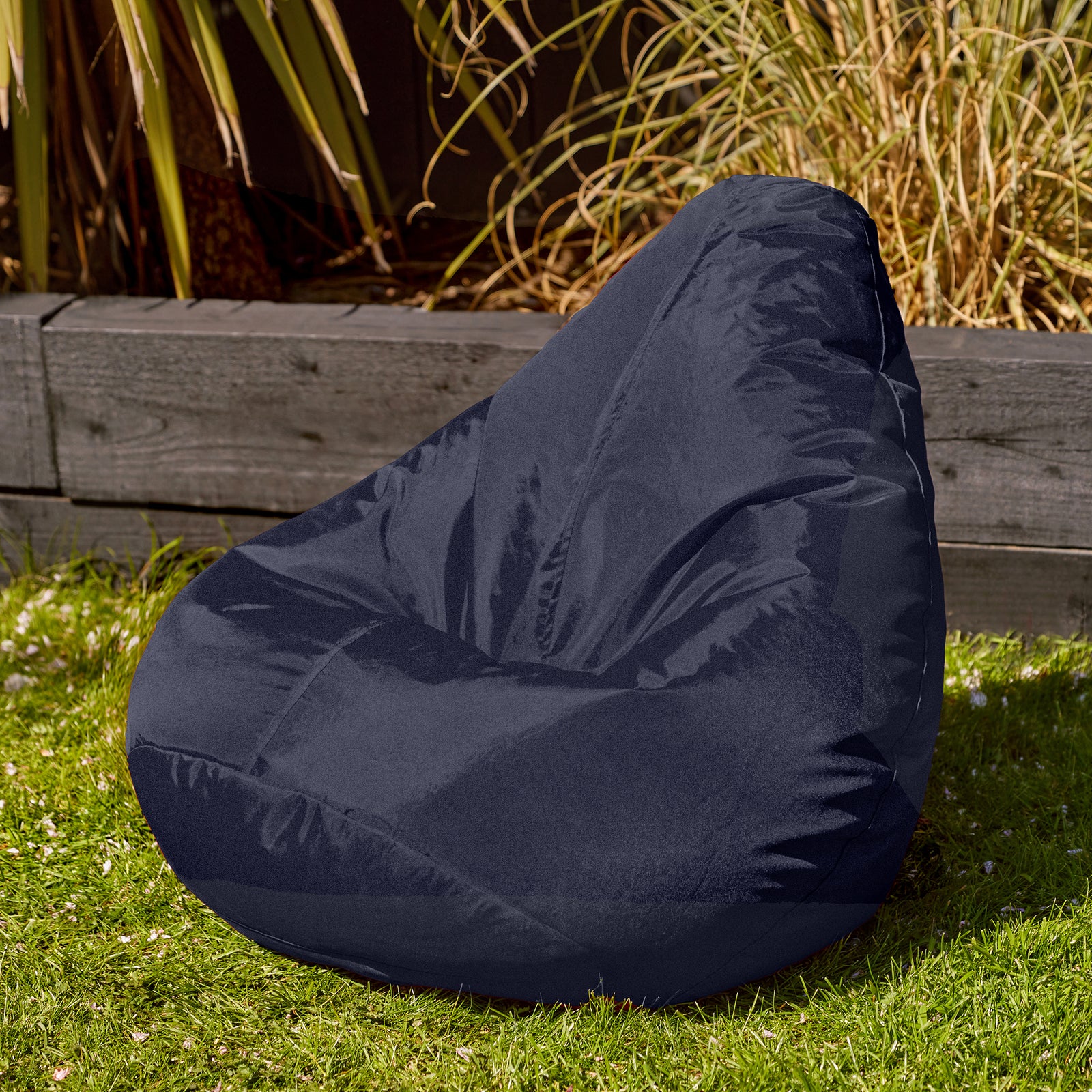 Kids High Back Bean Bag Chair | Navy Blue