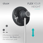 Rize Portable Fan With Rechargeable Battery | Grey