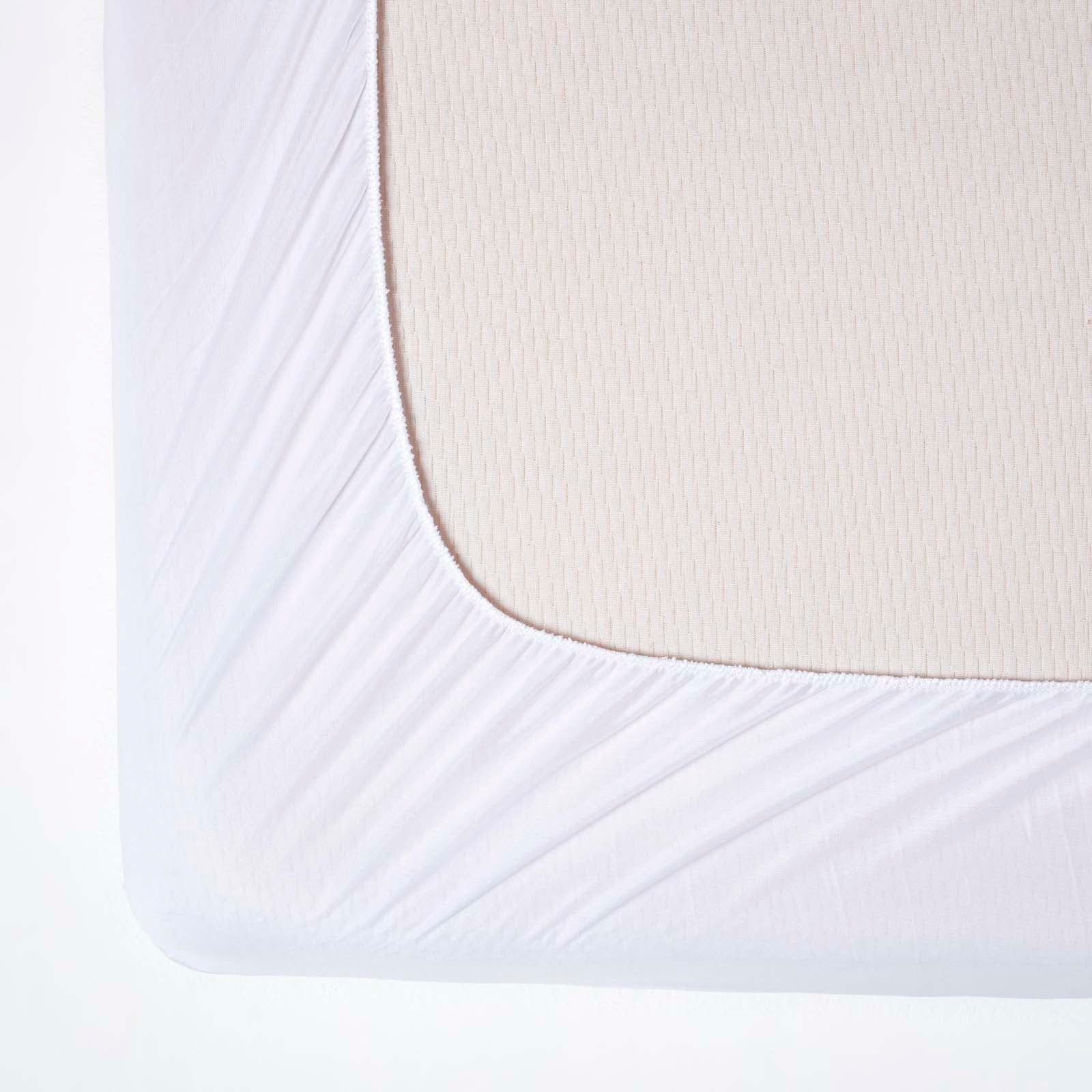 Luxury Triple Fill Mattress Protector | Double | White